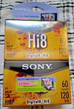 Sony P6120HMPR/4 Digital Video Cassette Tapes Digital8 HI8 NEW OLD Free Shipping