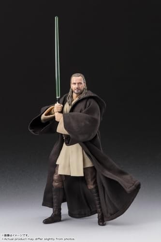 S.H.Figuarts Star Wars The Phantom Menace Qui Gon Jinn Actionfigur Bandai - Bild 2 von 8