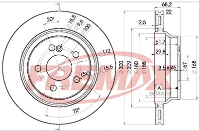 FREMAX BD-0910 Brake Disc for MERCEDES-BENZ