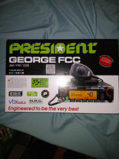 President George FCC CB Mobile Radio 40CH AM/FM/SSB VOX NRC ASC Black