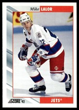 1992-93 Score Mike Lalor Winnipeg Jets #363