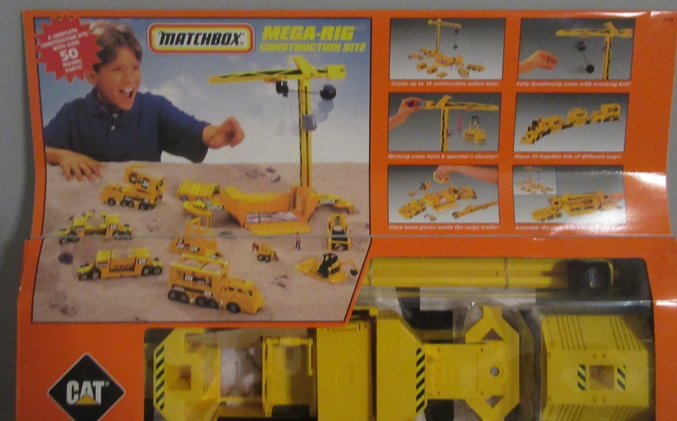 Matchbox 1997 Mega-Rig Construction Site CAT Play Set NIB - Image 4 of 4