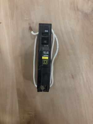 #ad Square D QO115GFI Plug In Ground Fault Miniature Circuit Breaker SOLD AS IS $18.00