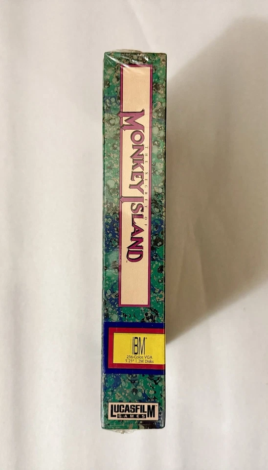 The Secret of Monkey Island - SEALED - IBM 5.25” - Big Box PC - 1990 LucasFilm - Image 3 of 4