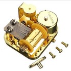 New ListingPursuestar Large Lot Of 17 Wind Up Music Box Movement 18 Note Gold Yunsheng Read