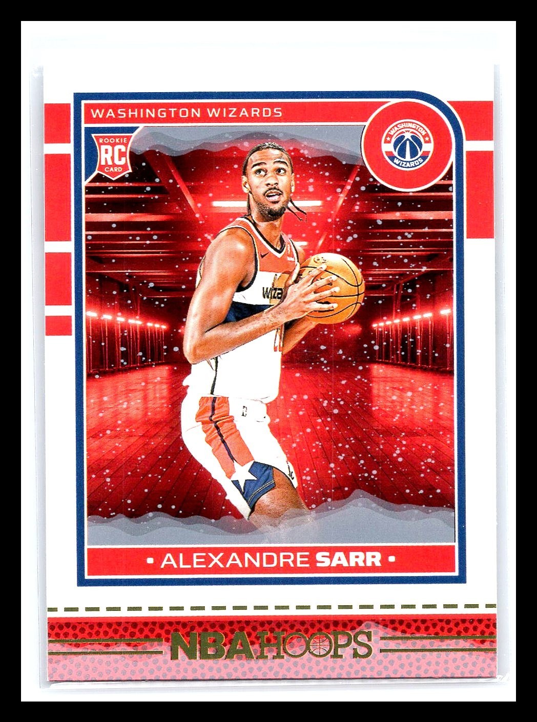 #258 2024-25 Panini NBA Hoops Alexandre Sarr #232 RC Winter Washington Wizards