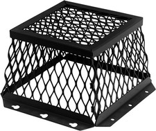 Stainless Steel Universal VentGuard,7" L x 7" W x 5" H Black Powder Coat Finish