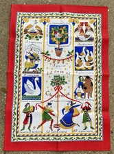 Ulster Weavers 12 Days of Christmas Irish Linen Tea Towel Hostess Gift