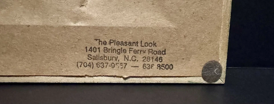 1991 Amish-Themed Punched Tin Country Ten Commandments Framed Religious Folk Art - Image 4 of 4