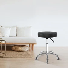 Tasalon Hydraulic Saddle Seat Salon Stool Rolling Salon Medical Tattoo Spa Chair