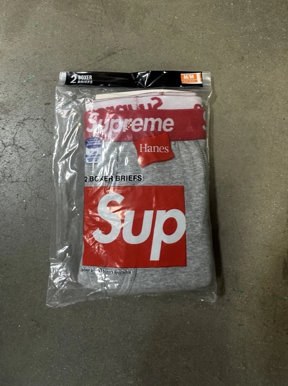 Boxer slip gris suprême Hanes taille M !