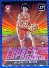 2024-25 Donruss Optic ZACCHARIE RISACHER RC #23 Express Lane Pink /25 Hawks