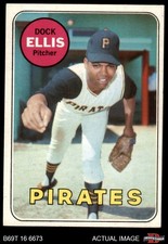 1969 Topps #286 Dock Ellis Pirates RC 6 - EX/MT