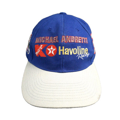 Michael Andretti Havoline Texaco Racing Hat Vintage 90s Speedgear Strapback Cap