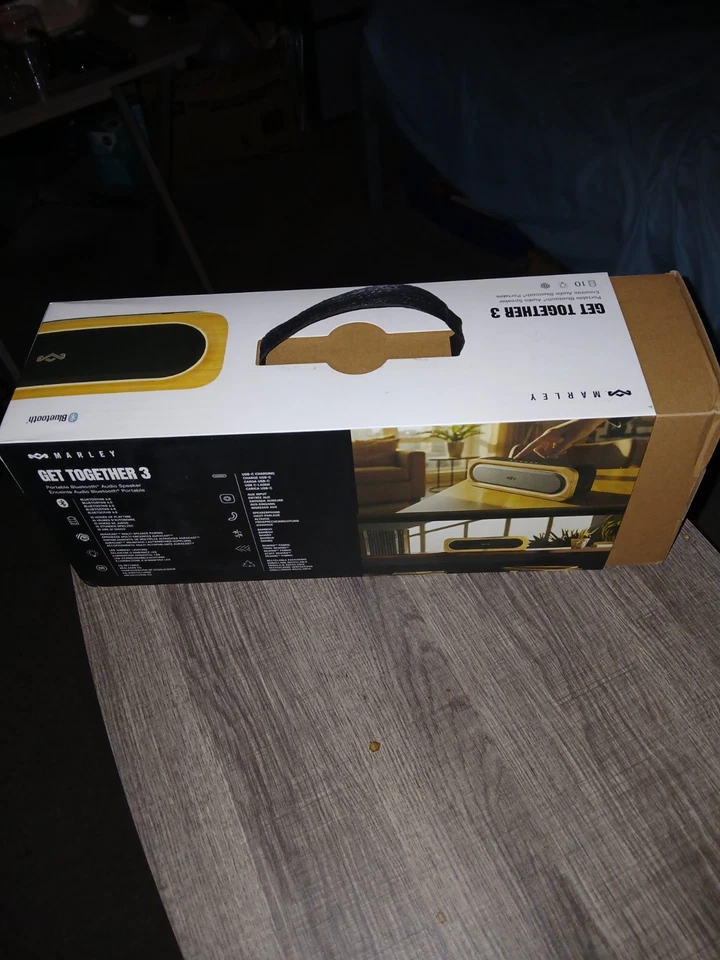 House of Marley Get Together 3 Bluetooth динамик бамбуковый и перемоточный тканевый дизайн - Изображение 3 из 3