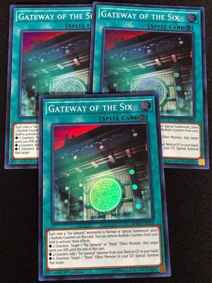 Yugioh Gateway of the Six SPWA-EN014 1st Super x3 (NM)