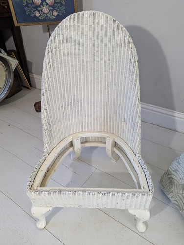 Lloyd Loom Nursing chair Bedroom Chair with sprung upholstered seat Postage Av - Picture 15 of 18