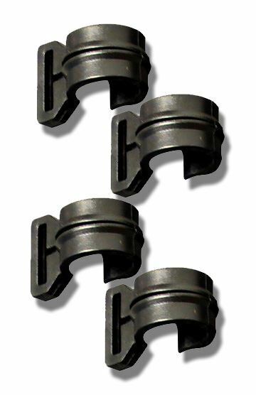 Universal Plastic Split C Clips for 9.5mm - 11mm Camping Tent Poles Pack of 4