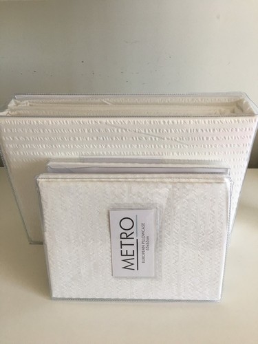 5pc - M Corfu King Quilt Cover Set White + 2 Euro P/Case BNIP RRP $279.99 - Picture 5 of 7