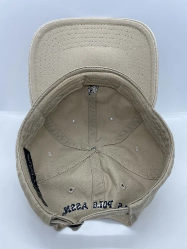 US Polo Association Cap Hat Adult Adjustable Beige 100% Cotton - Picture 6 of 7
