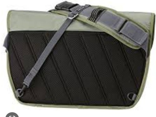 New Columbia Tech Trekker Laptop Messenger Bag Fits 15" Laptop Green Gray - Picture 4 of 12