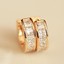 thumbnail 6 - 2Pcs Mens Women Crystal Stainless Steel Ear Hoop Stud Huggies Earrings Jewelry