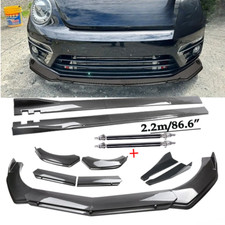 For Vw Beetle R-line Carbon Fiber Front Bumper Rear Lip Chin Spoiler Body Kits