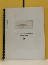 Weinschel Model 4310A RF Multiband Sweeper System Preliminary Calbration Manual