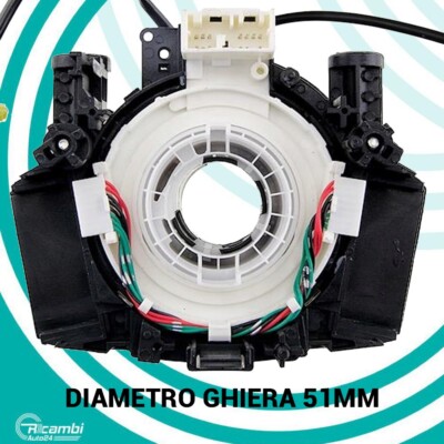 MOLLA SPIRALATO CONTATTO SPIRALATO DEVIOLUCI AIRBAG NISSAN NOTE QASHQAI 1 CAVO - Foto 7