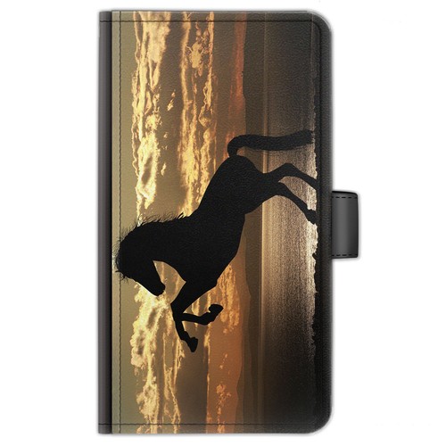 Custodia telefono in pelle PU Horse Pony; cover laterale per Huawei Honor 9 10 Mate 20 - Foto 7 di 13