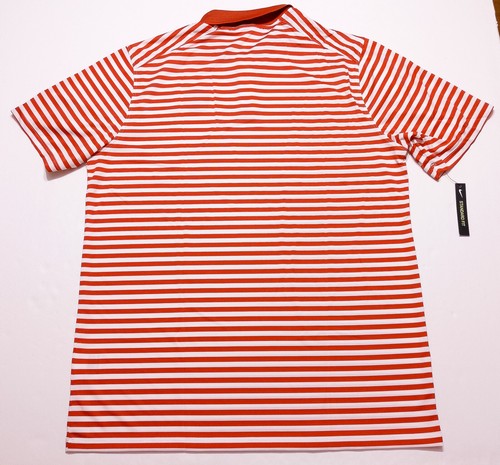 NIKE GOLF Polo Shirt 891853 Diamond Resorts PGA Red Striped Large L ~ New - Picture 8 of 8