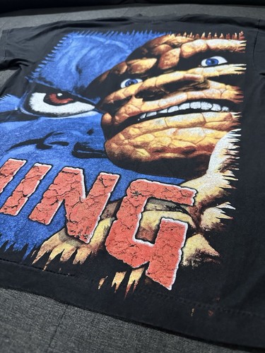 Vintage Style Modern Boot Marvel Wolverine Vs The Thing Double Sided Shirt Big - Picture 7 of 7