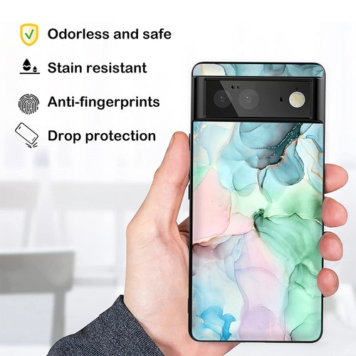 Coque Silicone pour Google Pixel 8A 7A 9 10 Pro XL 6A 5 Coque Téléphone Imprimée Marbre - Photo 33 sur 50