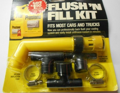 Prestone Universal Radiator Flush Fill Kit For 1 2 5 8 3 4 Hose Ebay