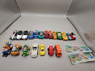 Kinder Surprise Egg - Race Car Auto Truck lot of 20 - Mostly Vintage and Foreign
