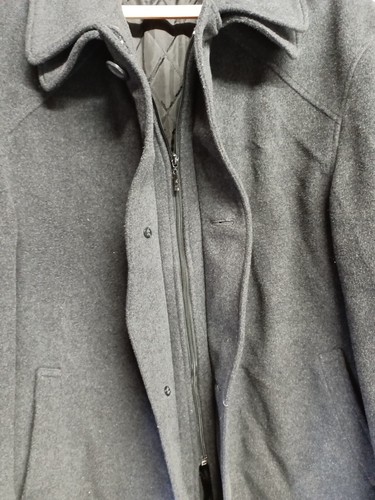 Lauren Ralph Lauren Coat Jacket Mens Size 40R Black Cashmere Wool Quilt Lining - Picture 10 of 19
