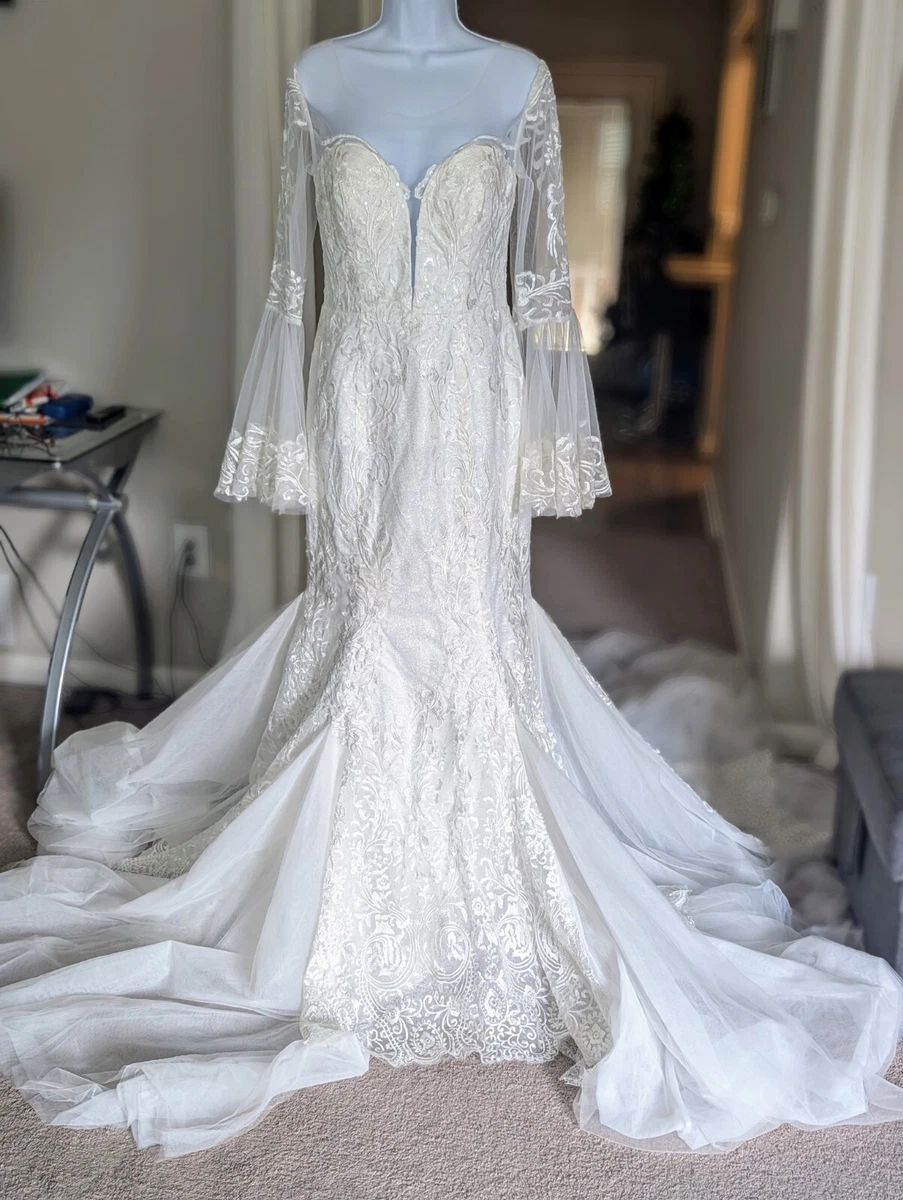 Lace Long Sleeve Customized & Personalized Wedding Dresses for sale | eBay