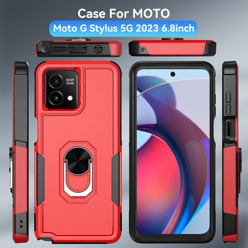 Custodia telefono armatura cavalletto antiurto per Moto G Stylus 5G/Moto G 5G 2023 - Foto 38 di 64