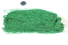 Antique Micro Seed Beads- 20/0 Handmade Medium Greasy Jade or Foliage Green 