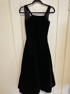1950 black dress 50er Hourglass swing dress in black main image 0