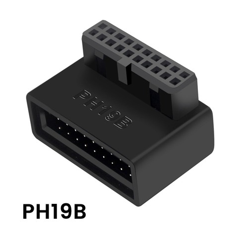 USB 3.0 90 stopni Adapter 19Pin / 20Pin Kątowy zasilacz Płyta do płyty głównej - Zdjęcie 15 z 16