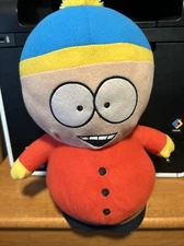 Eric Cartman soft toy plush 2008 Comedy Central red blue hat yellow pom-pom
