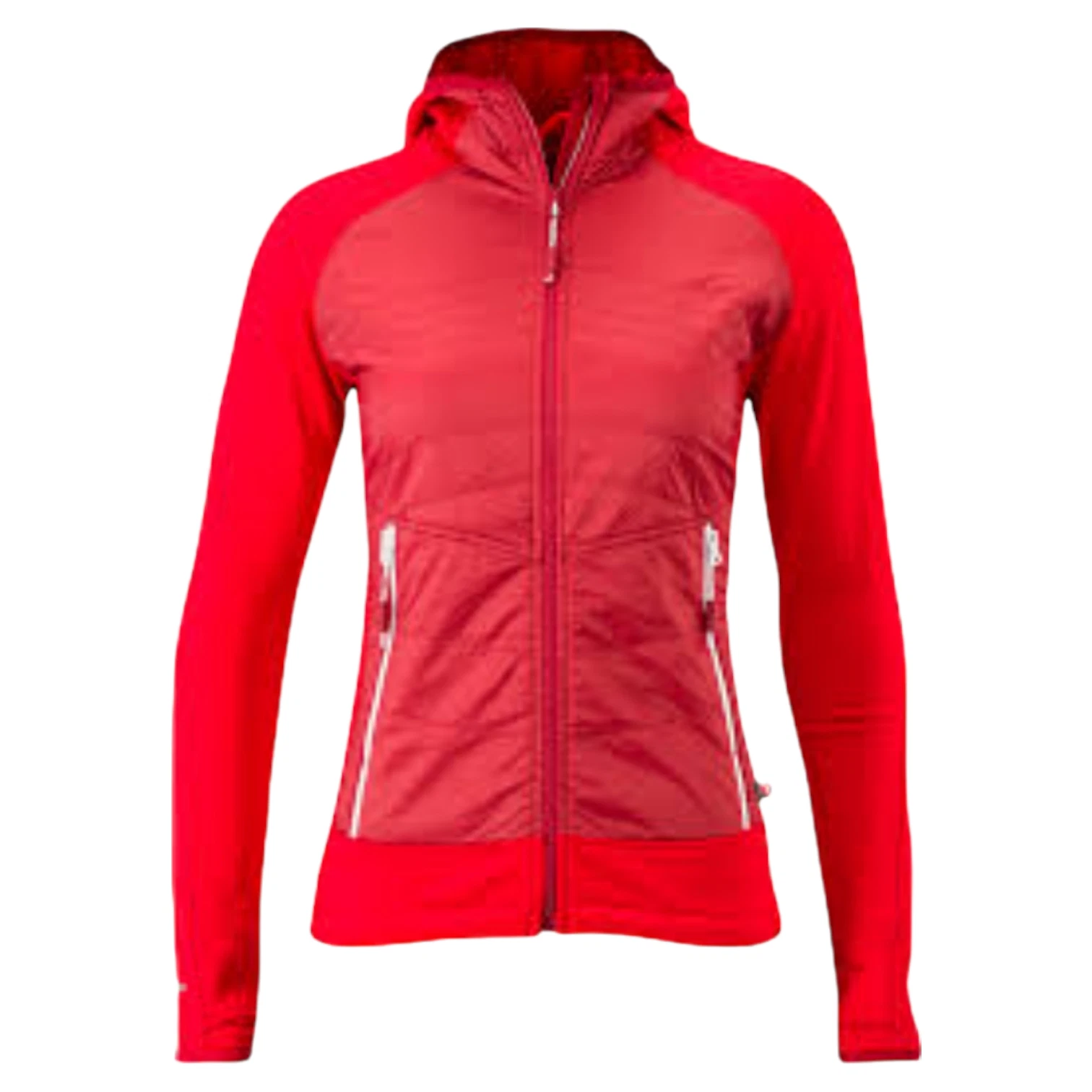 Silvini Women's Divera Hooded Cycling Sweatshirt Reflective Red Jacket Size XXL