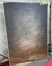Photography Backdrop, Vinyl, Gray to Brown Ombre, 5x7' , BD013, NEW