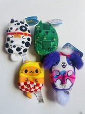 Bundle Lot Of 4 Cats And Dogs Vs Pickles 4" BEAN-BAG PLUSH Collectible Toys New