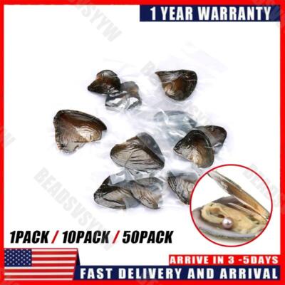 1-50 pack Individually Wrapped Oysters whith Natural Pearl Holiday Birthday Gift