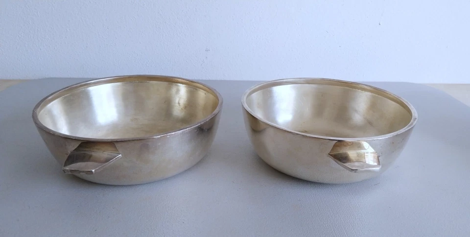 Gio Ponti - Ensemble de plats Métal argenté Edition Krupp Milano - Photo 4/4