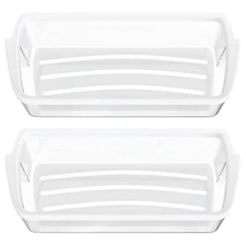 W10321304 Door Bin Shelf White Whirlpool Refrigerator PS348956, AP6019471 2-PACK