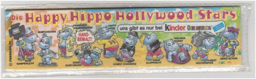 Happy Hippo Hollywood Stars Überraschungseier-Puzzles & -Beipackzettel