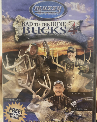 Bad to the Bone Bucks 4 DVD Muzzy Bowhunts Brand New Factory Sealed 